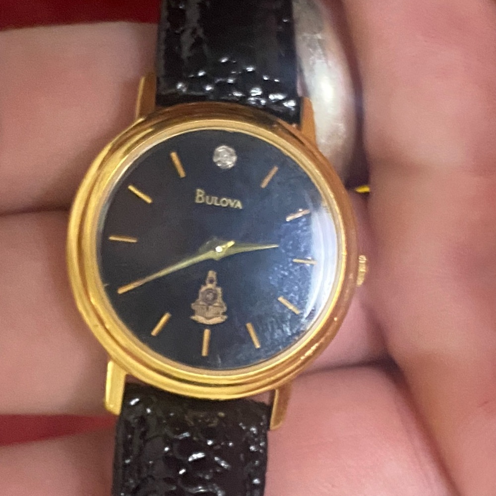 Bulova Gold and Black Men's Watch